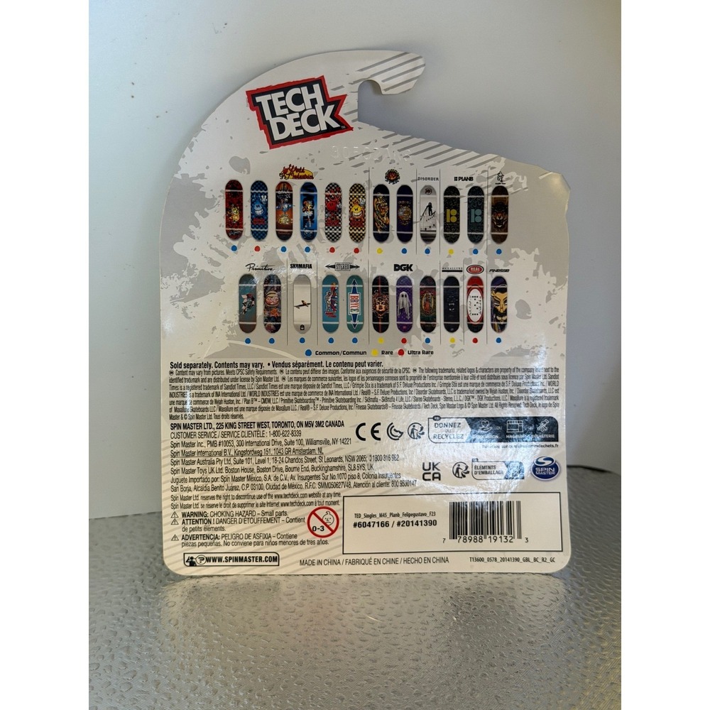 Tech Deck Plan B Felipe Gustavo Teal Diamond Fingerboard Skateboard New - Picture 3 of 4